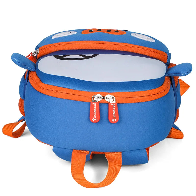 3D Cartoon Car Backpack for Kids 2-5 Years Old