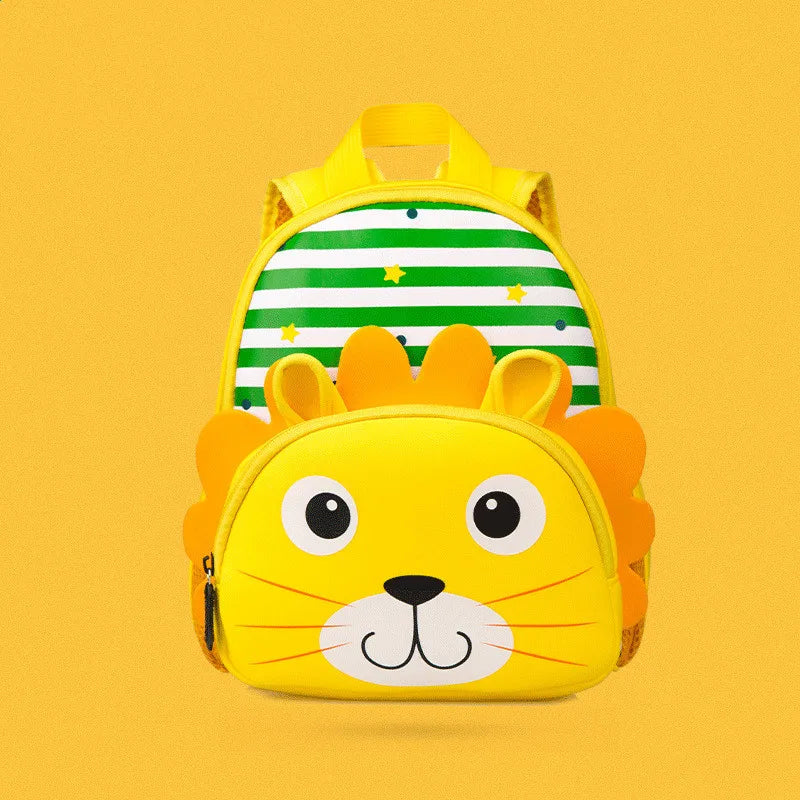 3D Cartoon Kids Backpack Neoprene School Bag Boys Girls