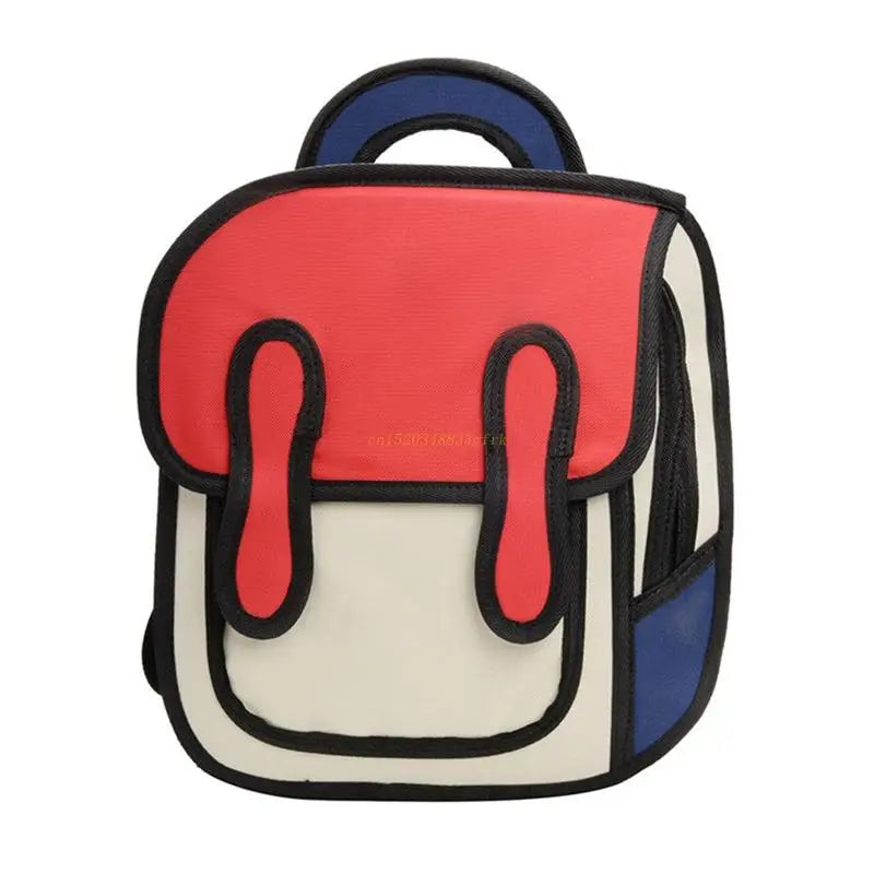3D Cartoon School Bag Satchel Shoulders Bag Backpack