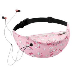 3D Colorful Waist Bag Pillow-shaped Women's Pockets Hip Belt Bag