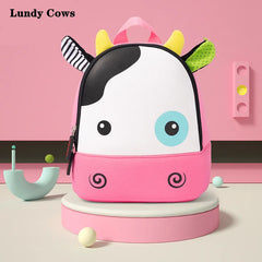 3D Cartoon Animal Backpack Lightweight Waterproof Softback for Kids