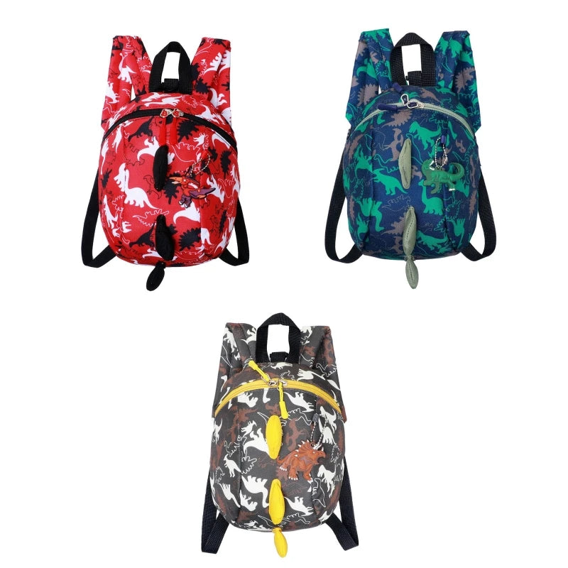 3D Kids School Bags Kindergarten Student Children Backpack Cartoon Dinosaur