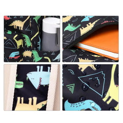 Kids Dinosaur Backpack Set Adjustable Straps Cartoon Bookbag for School