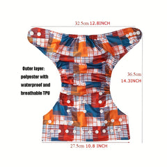 Print Pocket Reusable Cloth Diaper for Baby - Diaper with Inserts