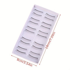 10 Pairs Beginner Eyelash Extensions Practice Lashes 6mm and 8mm Sizes