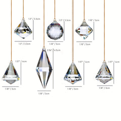 Crystal Suncatcher Hanging Ball Pendant Prism Rainbow Maker Window Decor