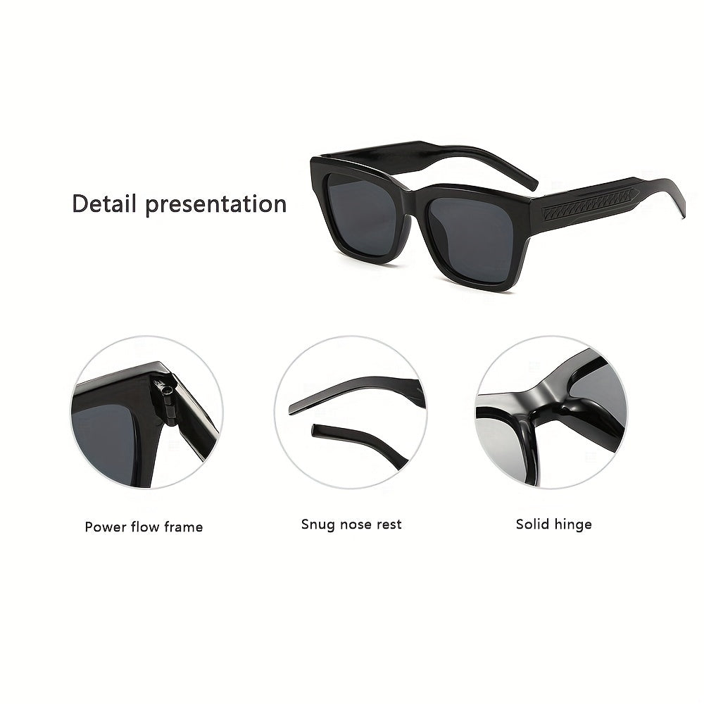 Men's Large Frame UV Protection Sunglasses Vintage Party Glasses