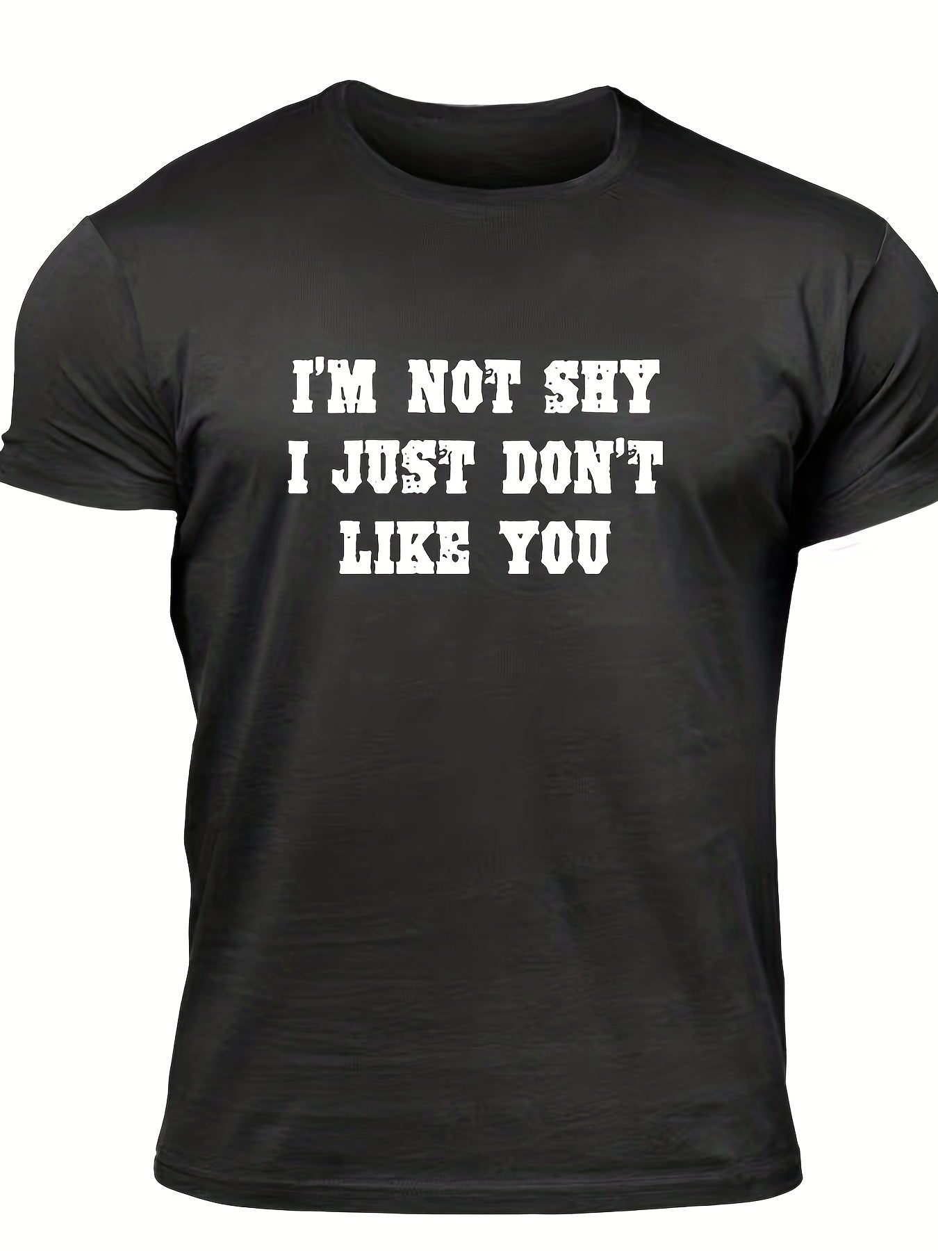 Bold & Unapologetic Men's Letter Print T-shirt for Summer