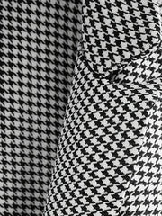  Houndstooth Print Slim Blazer