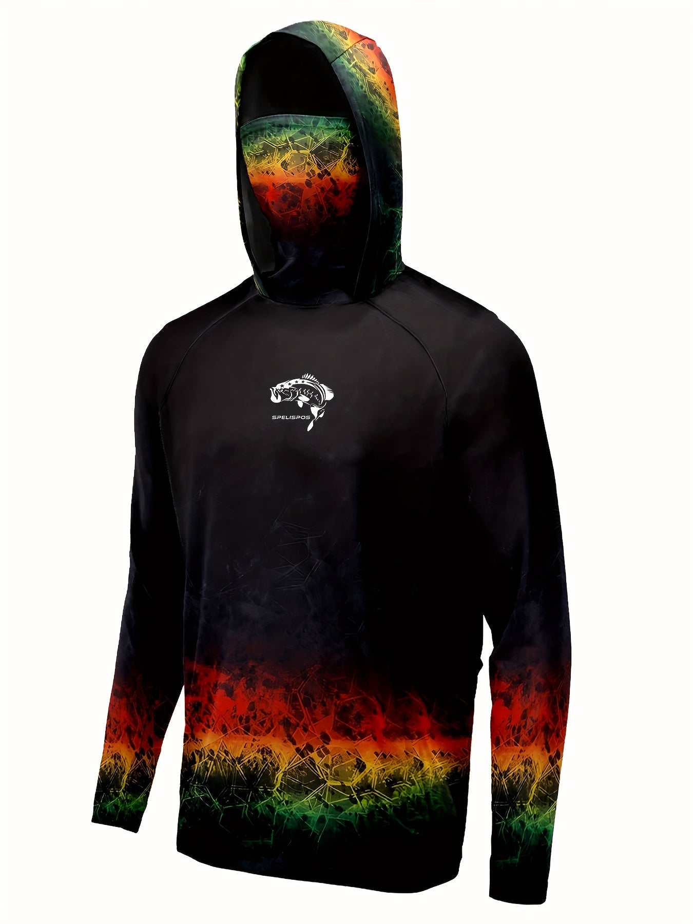 Men's Gradient Hoodie Anti UV Sun Protection Fishing Shirt