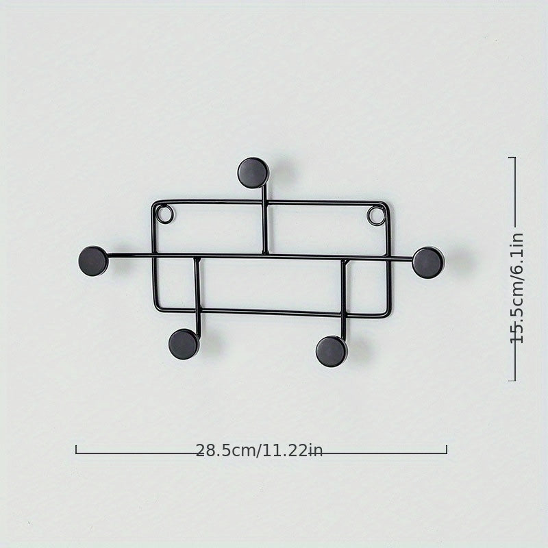 Scandinavian Geometric Metal Wall Hooks