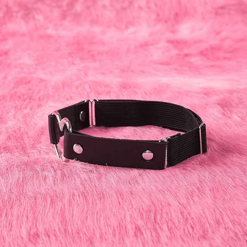 Leather Legs Band Sexy Leg Straps With Heart Shape Ring