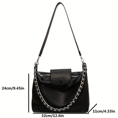 Retro Hobo Bag PU Leather Tote Women's Shoulder Handbag