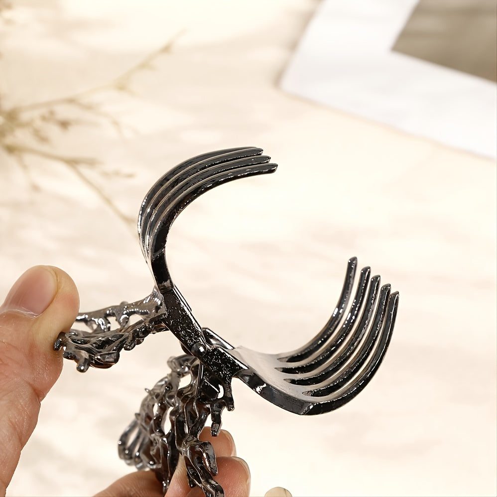 Hollow Butterfly Chignon Hair Clip Strong Hold Grip Hair Jaw Clip
