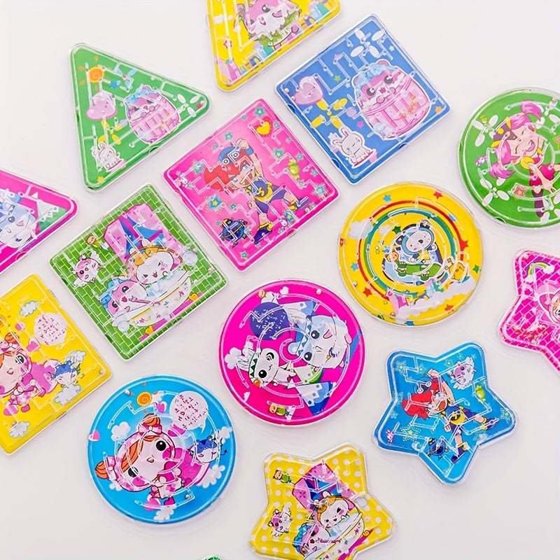 25pcs Random Cartoon Maze Toys Children Educational Toys