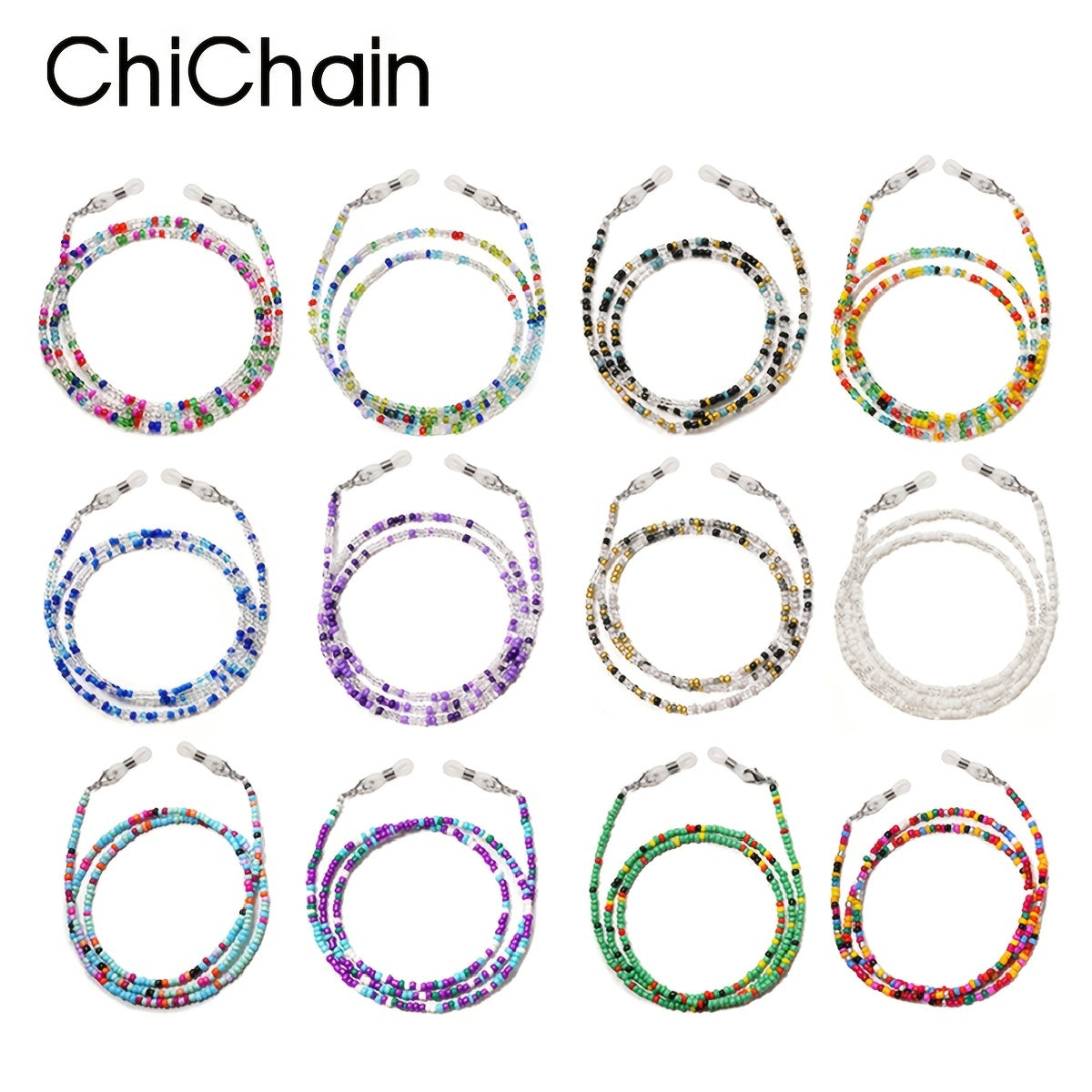 Colorful Beaded Eyewear Retainer Glasses Cord