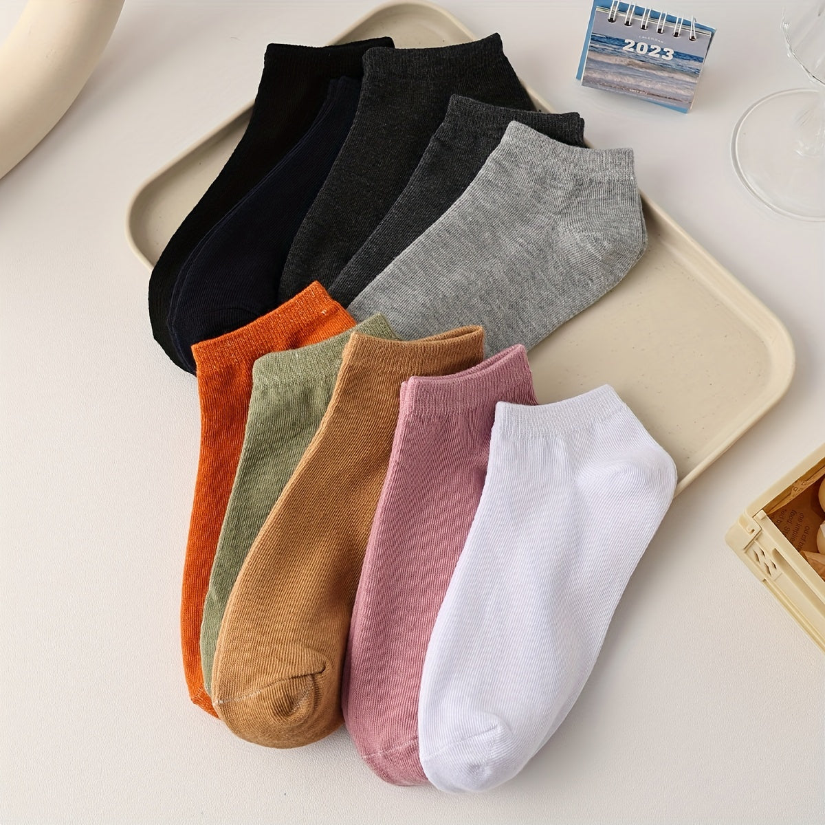 10 Pairs Soft Low Cut Ankle Socks Women's Stockings