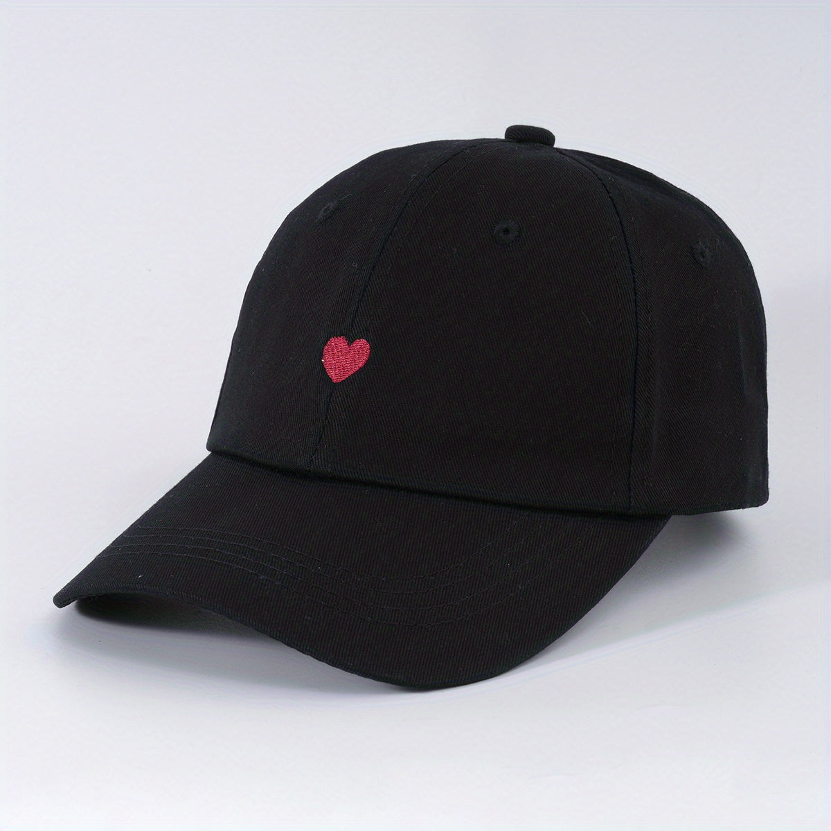 Heart Embroidery Couple Baseball Cap Lightweight Sun Hat