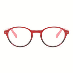 Retro Tortoiseshell Round HD Reading Glasses for Women Presbyopic 1.0-4.0