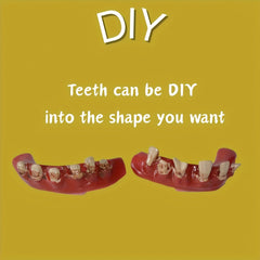 Pirate Choppers Yellow Teeth with Red Gums for Halloween & Pranks
