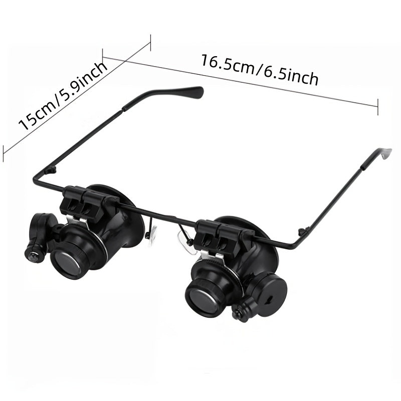 LED Clock Repair Magnifier Head-mounted Antique Jewelry Mirror