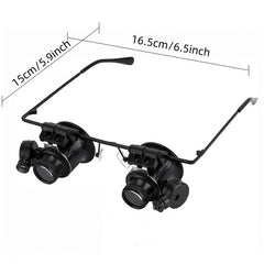 LED Clock Repair Magnifier Head-mounted Antique Jewelry Mirror