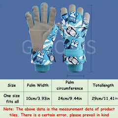 Winter Windproof Waterproof Wear-resistant Gloves - Keeps Hands Warm at 30&deg;C