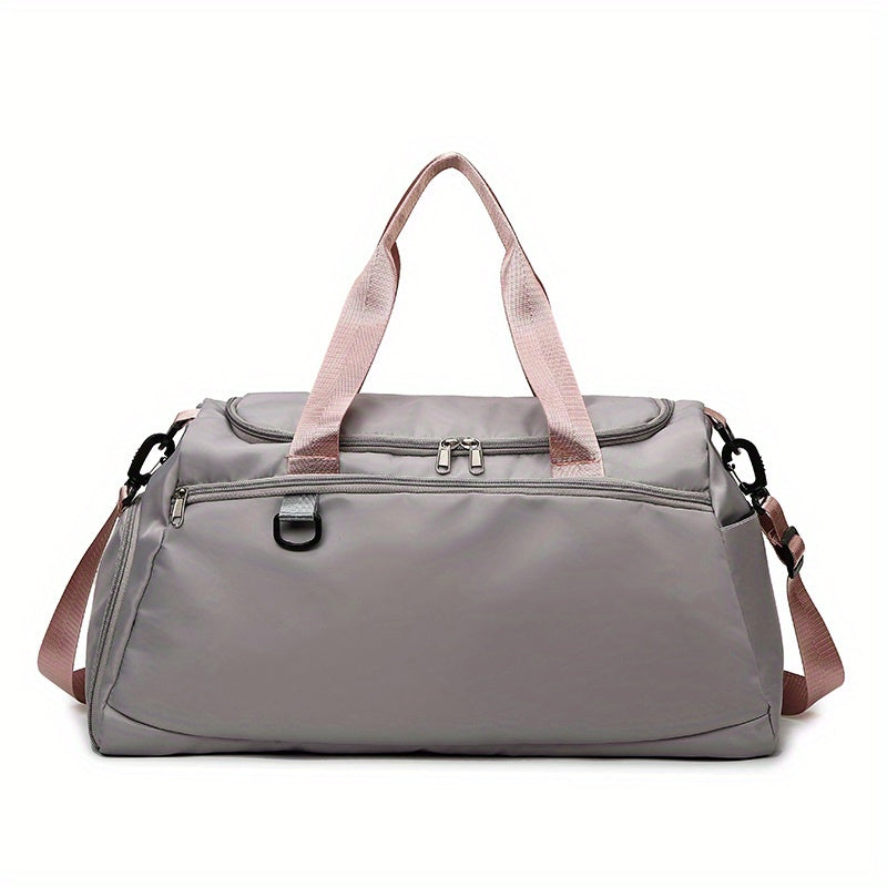 Gym Duffel Bag with Wet Pocket & Shoes Compartment