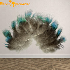 10pcs Bohemian Style Artificial Peacock Feathers for Wedding Decor DIY Projects