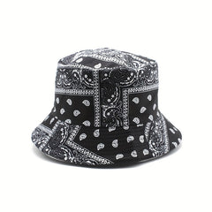 Paisley Pattern Reversible Bucket Hat for Outdoor