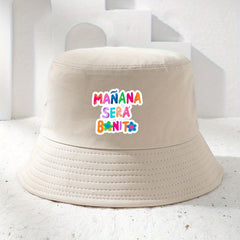 Candy Bucket Hat Letter Print Casual Basin Hat Unisex Lightweight Fisherman Cap