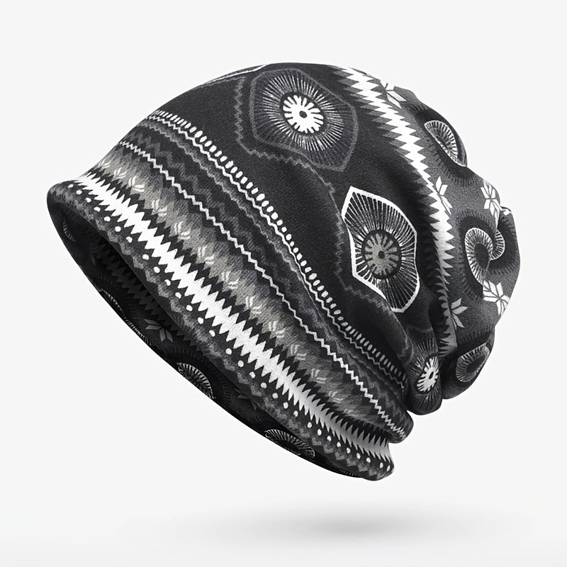 Ethnic Style Beanies Pullover Hat Winter Cap Casual Skull Hat