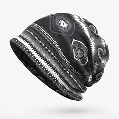 Ethnic Style Beanies Pullover Hat Winter Cap Casual Skull Hat