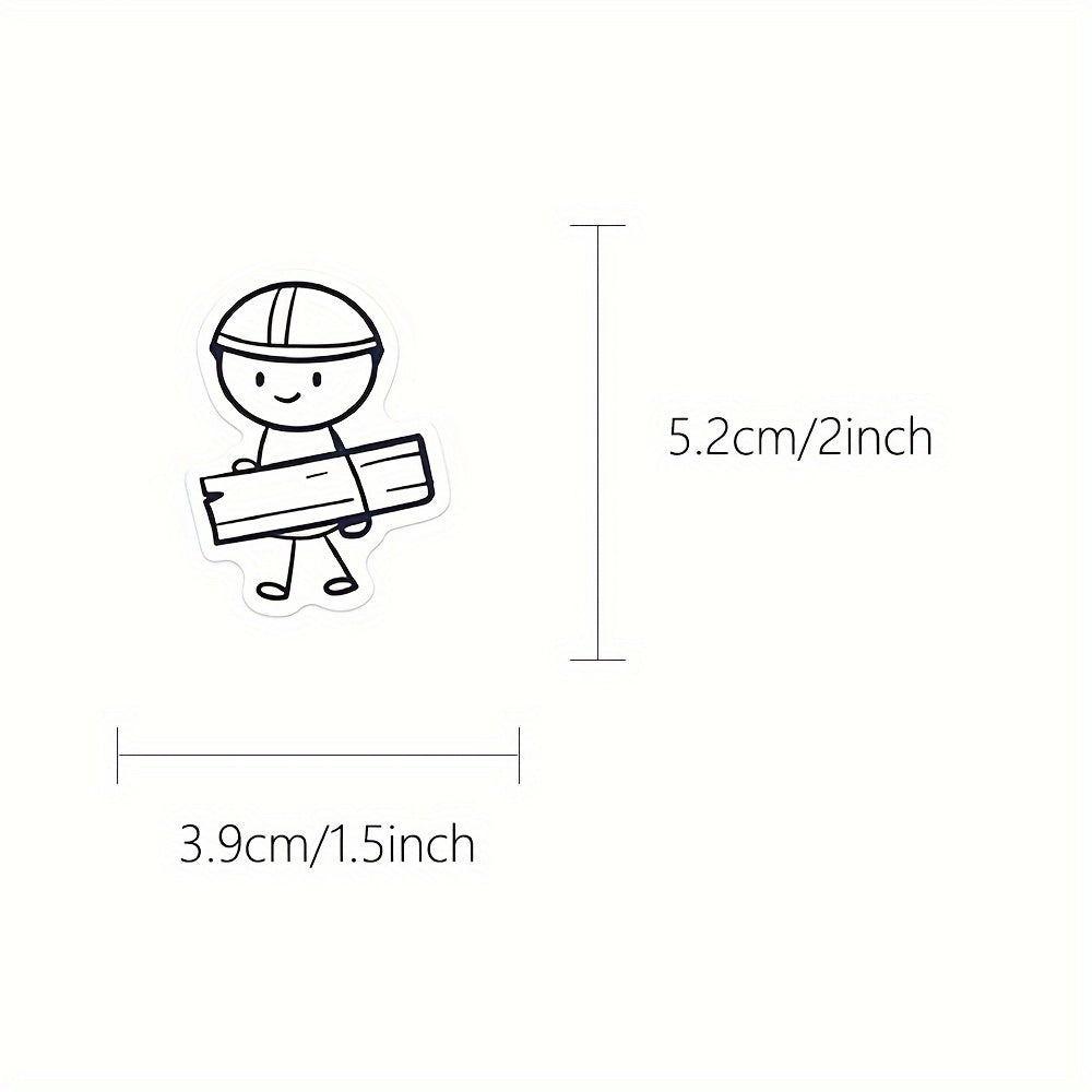 66 Character Illustration Stickers for DIY Decorations
