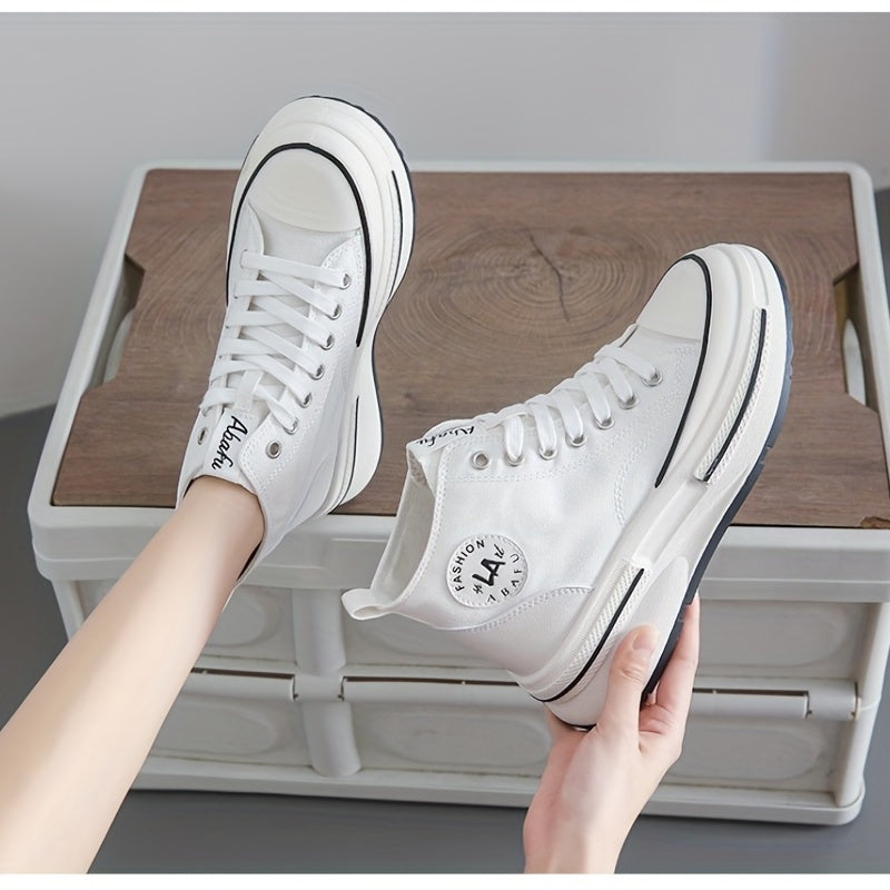 Women's Platform Canvas High Top Shoes