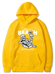 Leisure Skeleton Pattern Smart Hoodie For Girls