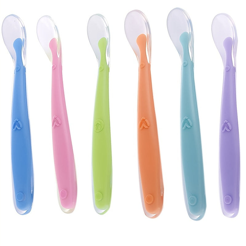 Children's Silicone Spoons for Baby's Tableware
