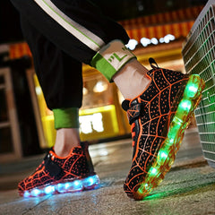 LED Light Up Sneakers Comfy Non Slip Chunky Shoes for Kids Outdoor