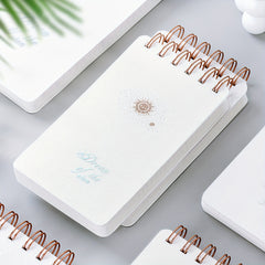 Waterproof Spiral Coil Notepad Thick Notebook Horizontal Line C
