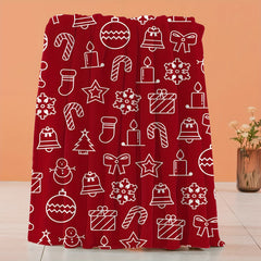 Christmas Flannel Blanket Warm Cozy Soft Throw Bed Sofa Office Travel Camping