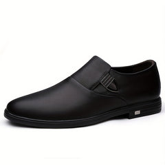 Men's Leather Slip-On Dress Shoes for Wedding Business