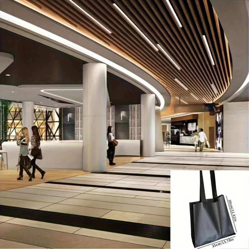 50pcs Frosted Shopping Bags High-End Tote Bags for Clothing Shop