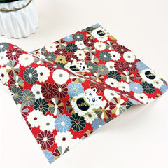 5pcs 19 24 DIY Red Printed Cotton Fabric Sewing Crafts Clothing Sewing Cloth DIY