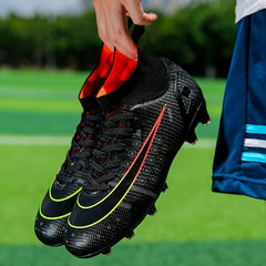 Boy's High Top Non Slip AG Soccer Cleat Comfy Outdoor Breathable Cleats