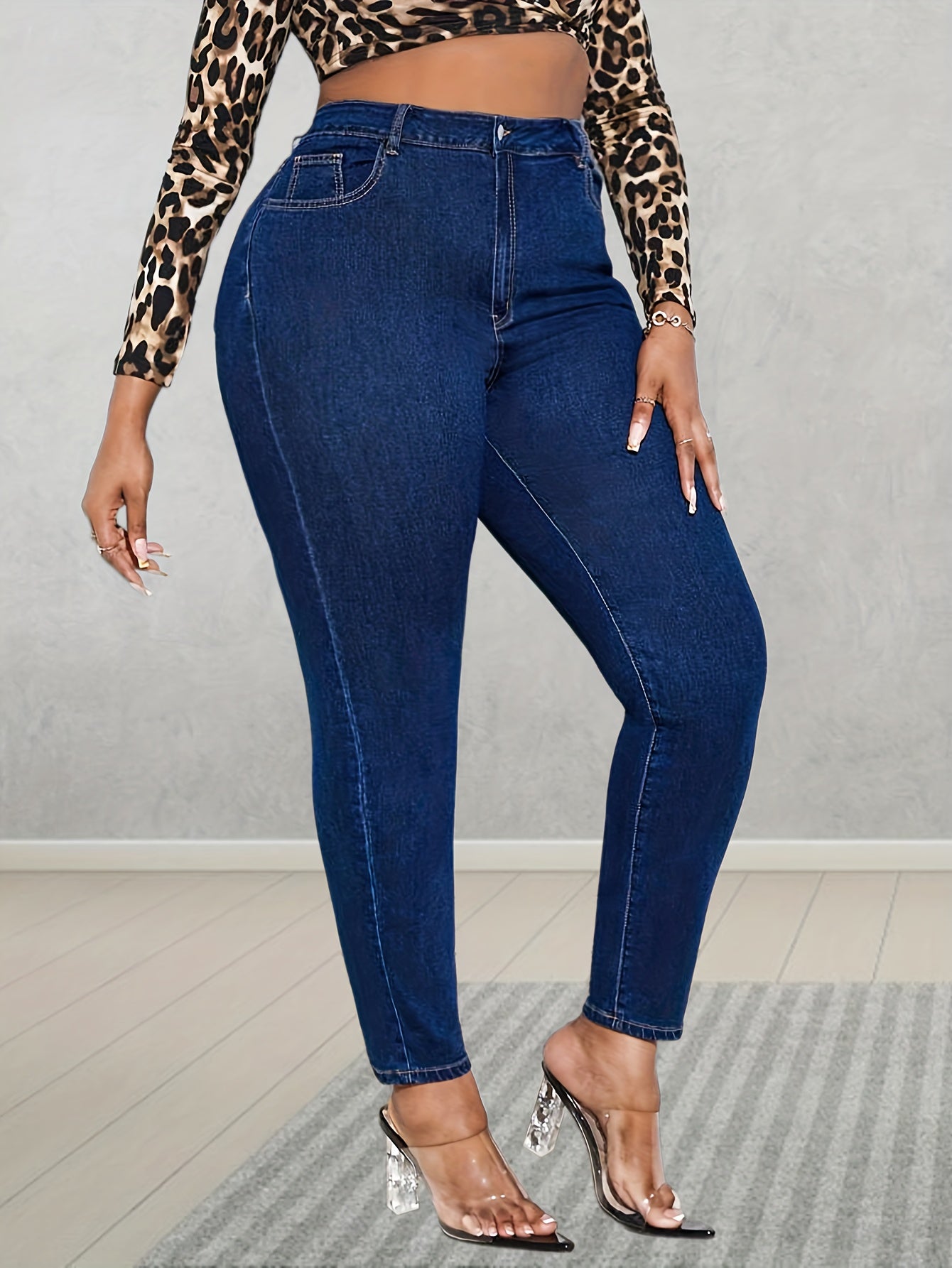  High Rise Skinny Jeans