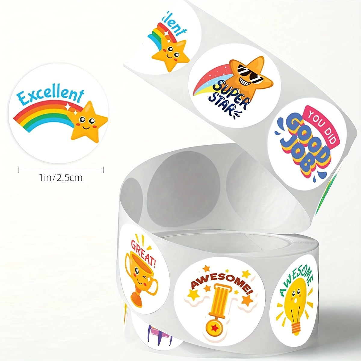 500pcs Encouragement Motivational Stickers for Rewards DIY Decoration