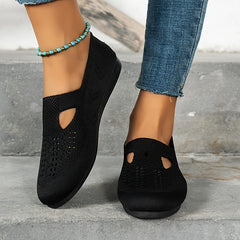 Women's Lightweight Breathable Knit Flat Shoes