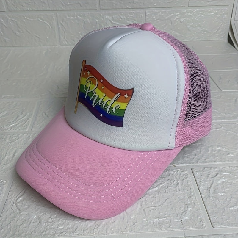 Rainbow Element Net Cap Baseball Cap for Men