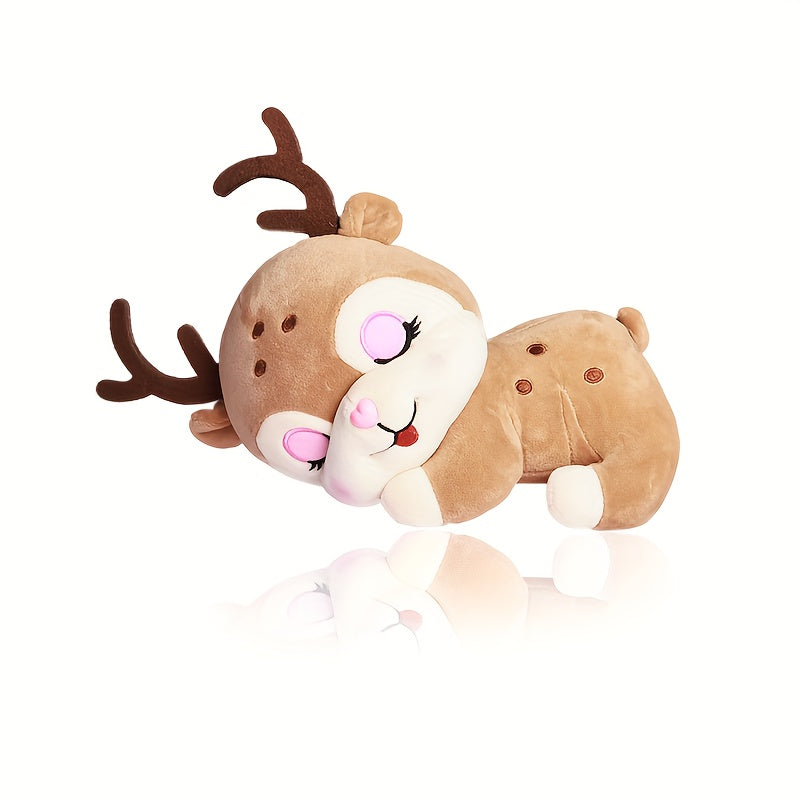 19 Stuffed Deer Plush Toy Reindeer Pillow Christmas Decor