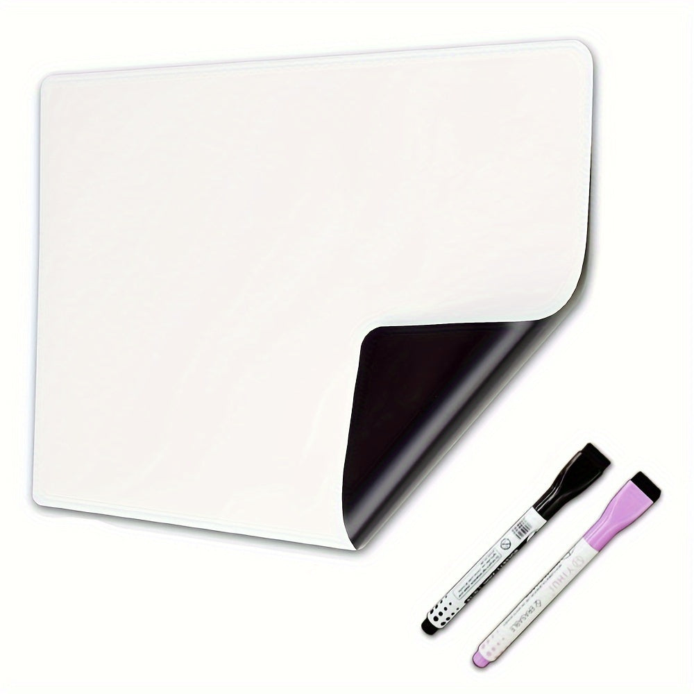 Magnetic Dry Erase Board Sheet with 2 Markers for Fridge 30x48cm
